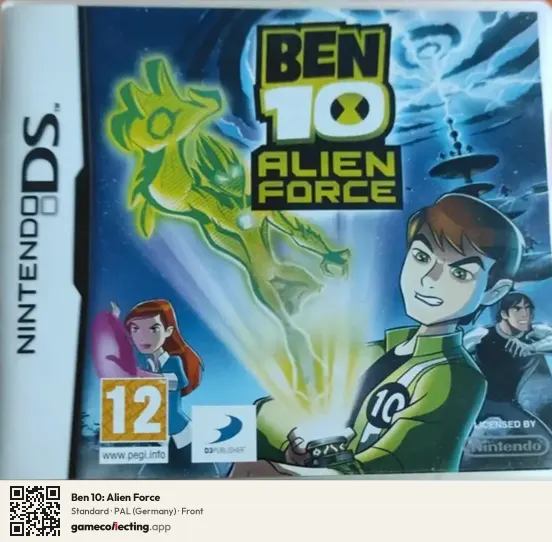 Ben 10: Alien Force Nintendo DS, Germany box front