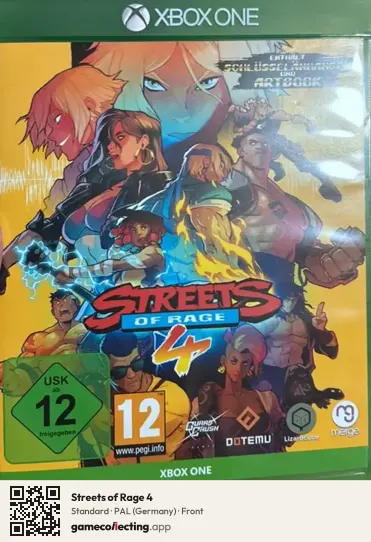Streets of Rage 4 Xbox One, Germany box front
