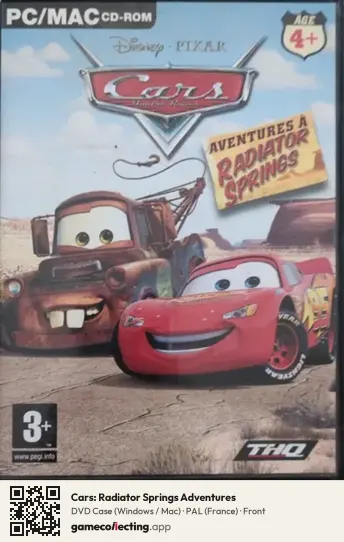 Cars: Radiator Springs Adventures Computer, France box front