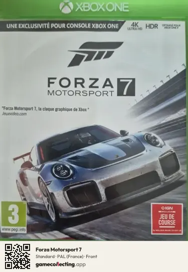Forza Motorsport 7 Xbox One, France box front