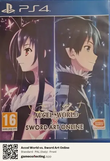 Accel World vs. Sword Art Online PlayStation 4, Italy box front