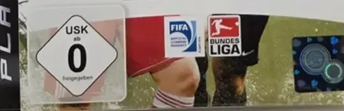 FIFA 10, the USK square on its front