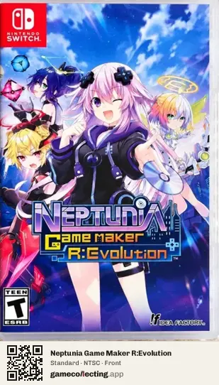 Neptunia Game Maker R:Evolution Nintendo Switch, NTSC box front