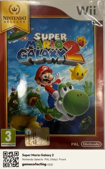 Super Mario Galaxy 2 Nintendo Wii, Italy box front