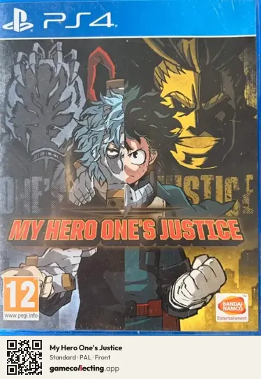 My Hero One's Justice PlayStation 4, PAL box front