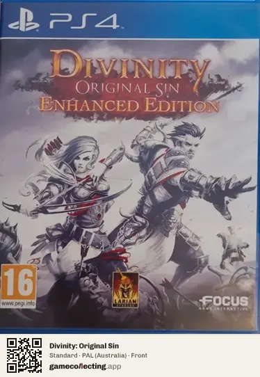 Divinity: Original Sin PlayStation 4, Australia box front