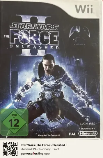 Star Wars: The Force Unleashed II Nintendo Wii, Germany box front