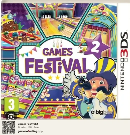 Games Festival 2 Nintendo 3DS, PAL box front