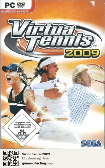 Virtua Tennis 2009 Computer, Germany box front