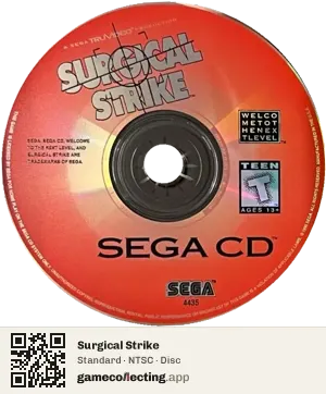 Surgical Strike Sega Mega-CD / Sega CD, NTSC disc