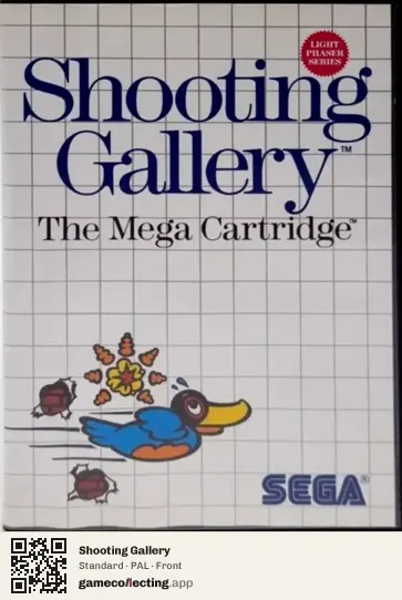 Shooting Gallery Sega Master System, PAL box front