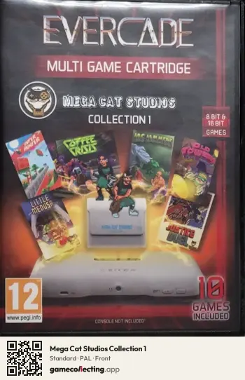 Mega Cat Studios Collection 1 Evercade, PAL box front