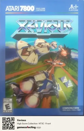Xevious Atari 7800, NTSC box front