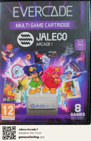 Jaleco Arcade 1 Evercade, PAL box front