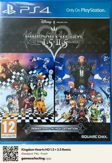 Kingdom Hearts HD 1.5 + 2.5 Remix PlayStation 4, PAL box front