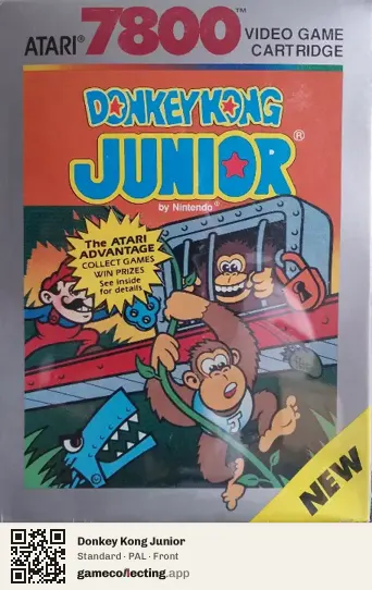 Donkey Kong Junior Atari 7800, PAL box front