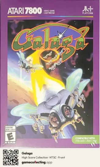 Galaga Atari 7800, NTSC box front