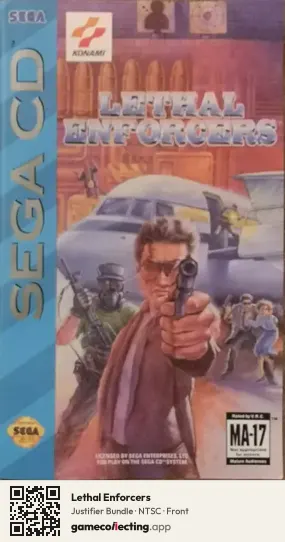 Lethal Enforcers Sega Mega-CD / Sega CD, NTSC box front