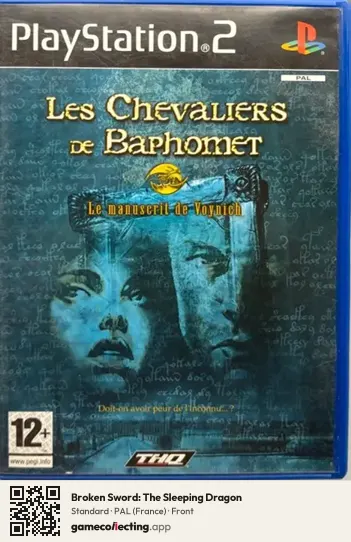 Broken Sword: The Sleeping Dragon PlayStation 2, France box front
