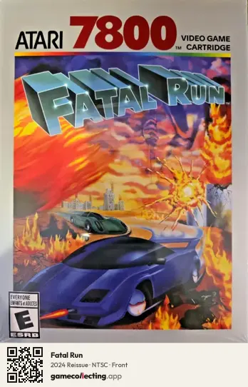 Fatal Run Atari 7800, NTSC box front