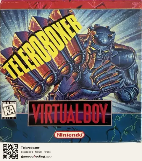 Teleroboxer Virtual Boy, NTSC box front