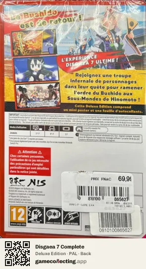 Disgaea 7 Complete Nintendo Switch 2, PAL box back