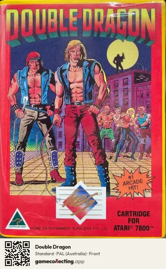 Double Dragon Atari 7800, Australia box front