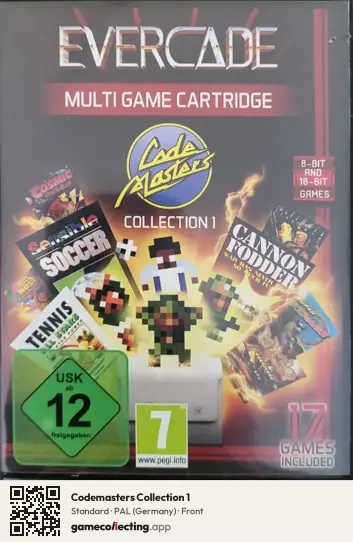 Codemasters Collection 1 Evercade, Germany box front