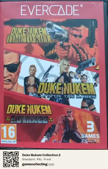 Duke Nukem Collection 2 Evercade, PAL box front