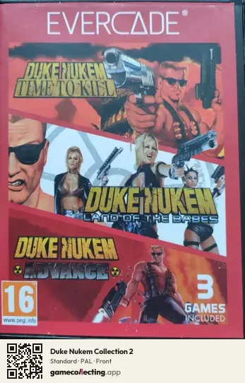 Duke Nukem Collection 2 Evercade, PAL box front