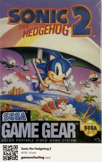 Sonic the Hedgehog 2 Sega Game Gear, NTSC box front