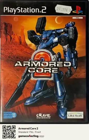 Armored Core 2 PlayStation 2, PAL box front