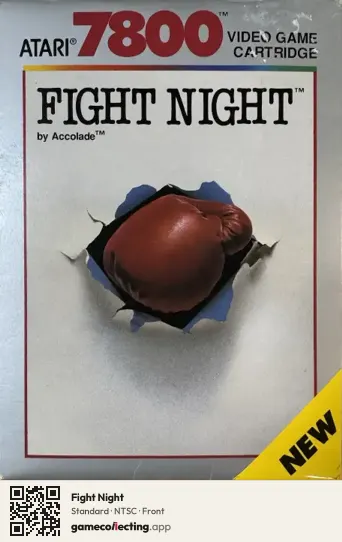 Fight Night Atari 7800, NTSC box front