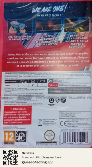 Orbitals Nintendo Switch 2, France box back