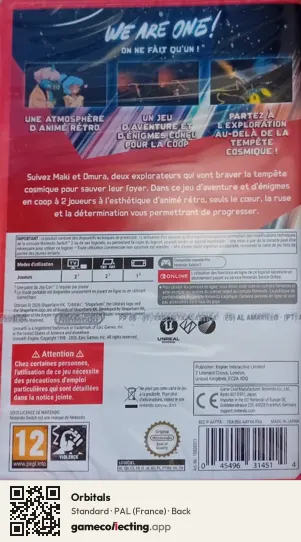 Orbitals Nintendo Switch 2, France box back