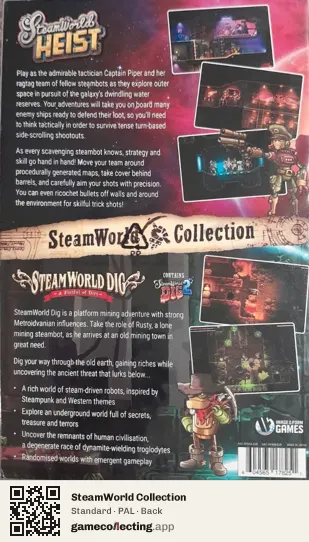 SteamWorld Collection Nintendo Switch, PAL box back