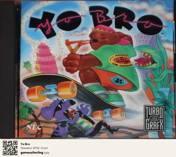 Yo Bro TurboGrafx-16, NTSC box front