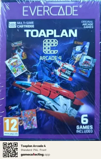 Toaplan Arcade 4 Evercade, PAL box front