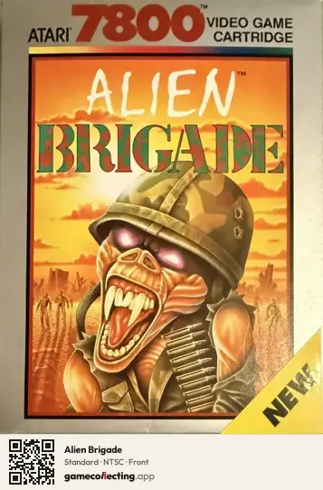 Alien Brigade Atari 7800, NTSC box front