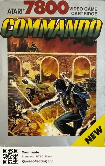 Commando Atari 7800, NTSC box front