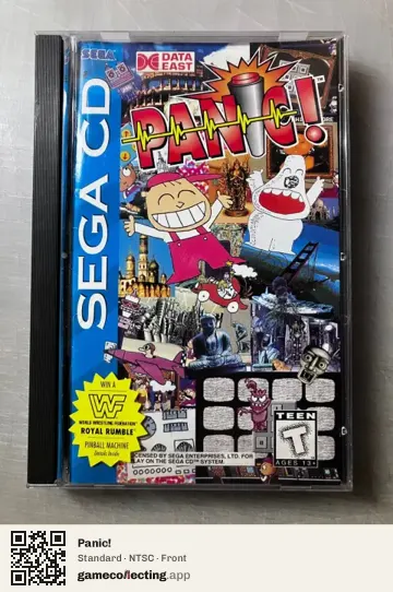 Panic! Sega Mega-CD / Sega CD, NTSC box front