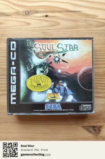 Soul Star Sega Mega-CD / Sega CD, PAL box front