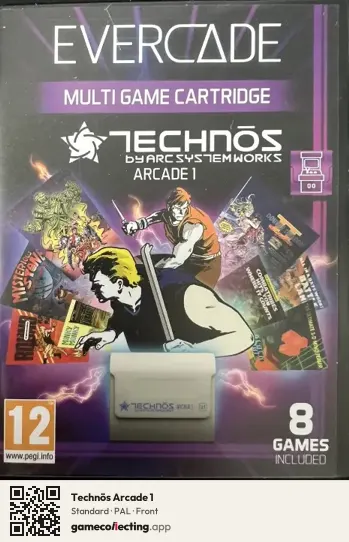 Technōs Arcade 1 Evercade, PAL box front