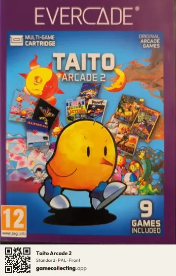 Taito Arcade 2 Evercade, PAL box front