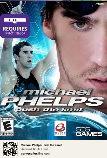 Michael Phelps: Push the Limit Xbox 360, NTSC box front
