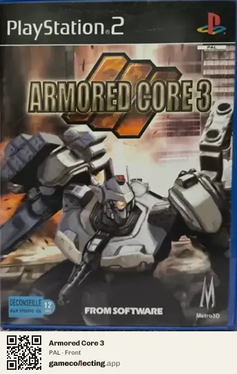 Armored Core 3 PlayStation 2, PAL box front
