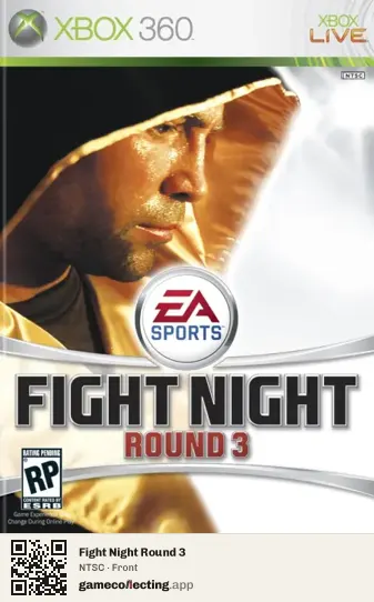 Fight Night Round 3 Xbox 360, NTSC box front