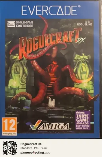 Roguecraft DX Evercade, PAL box front