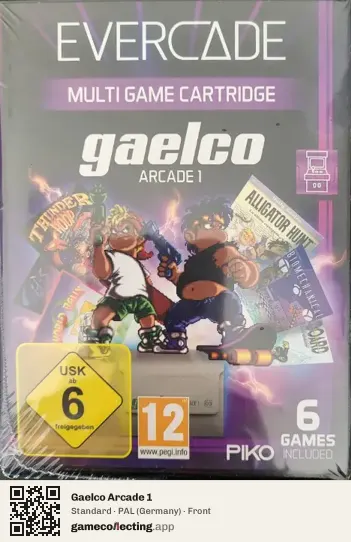 Gaelco Arcade 1 Evercade, Germany box front