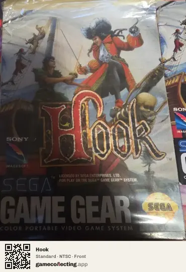 Hook Sega Game Gear, NTSC box front